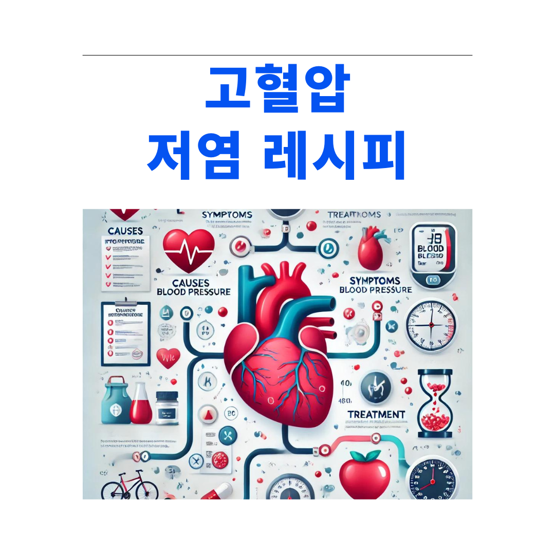 고혈압 환자를 위한 저염식 레시피 모음